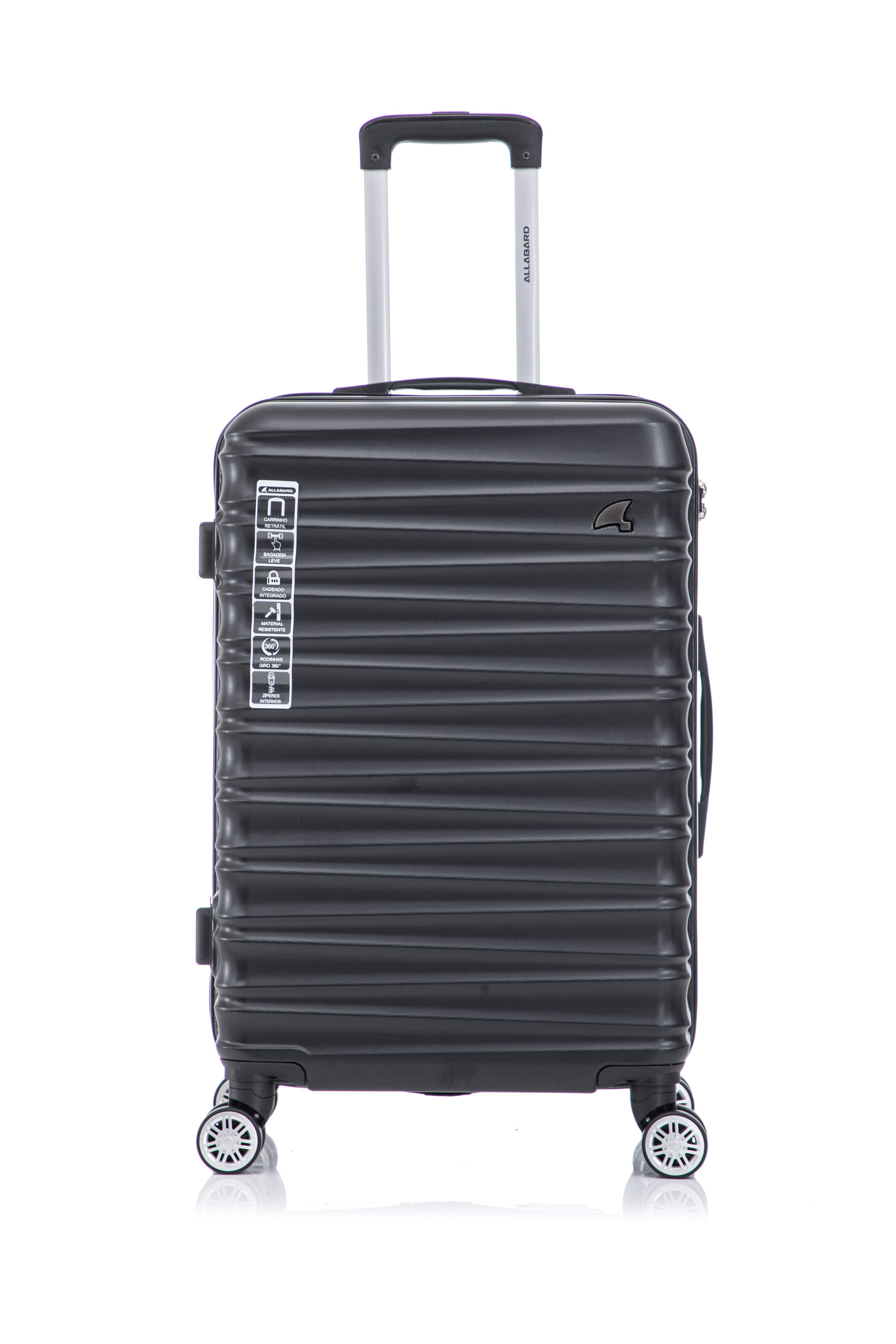 Mala de Viagem 23kg Pisa Preto/Black - Casco ABS Premium