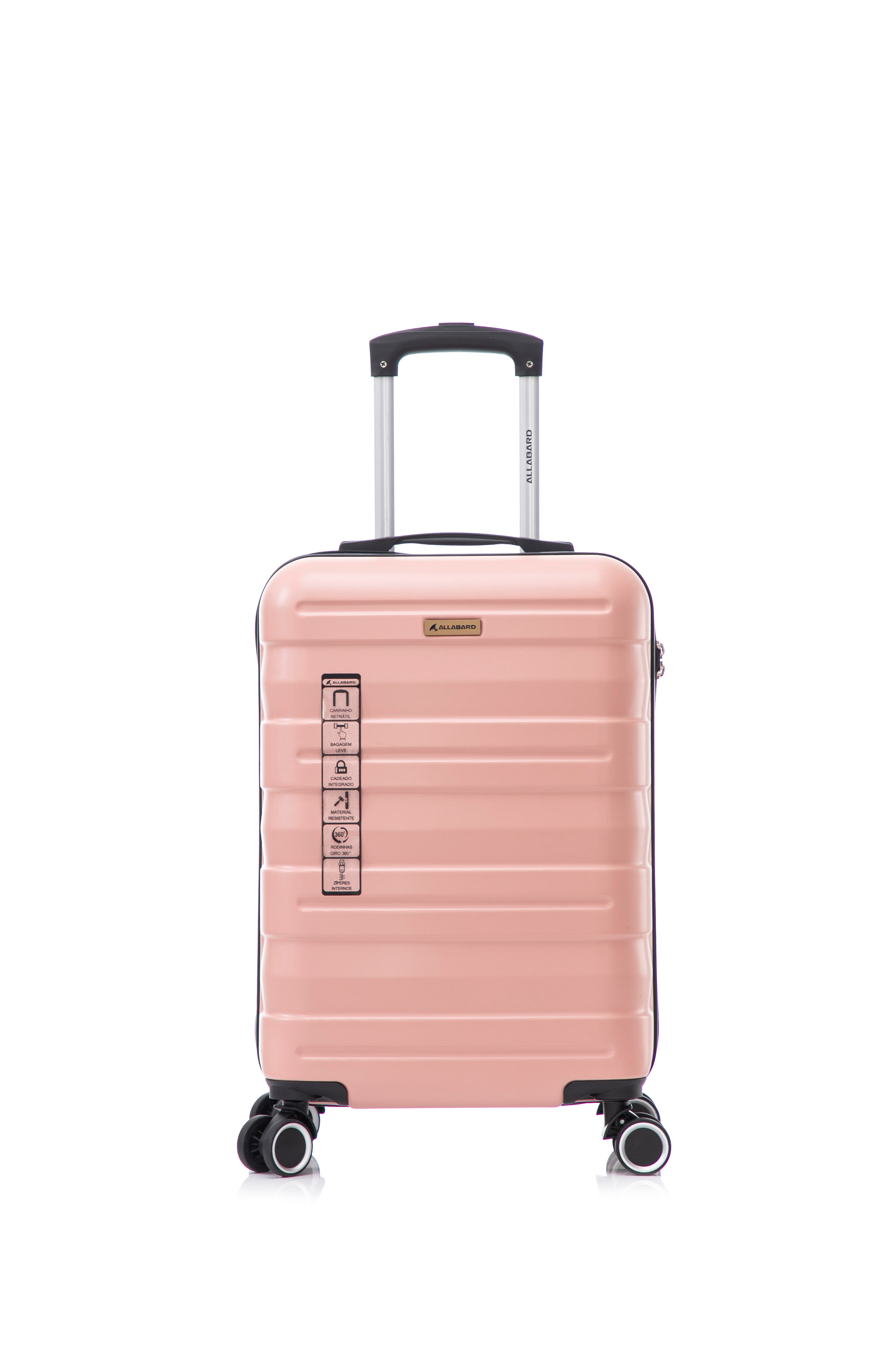 Mala de Bordo 8kg A045 Rosa/Rose - Casco ABS Premium
